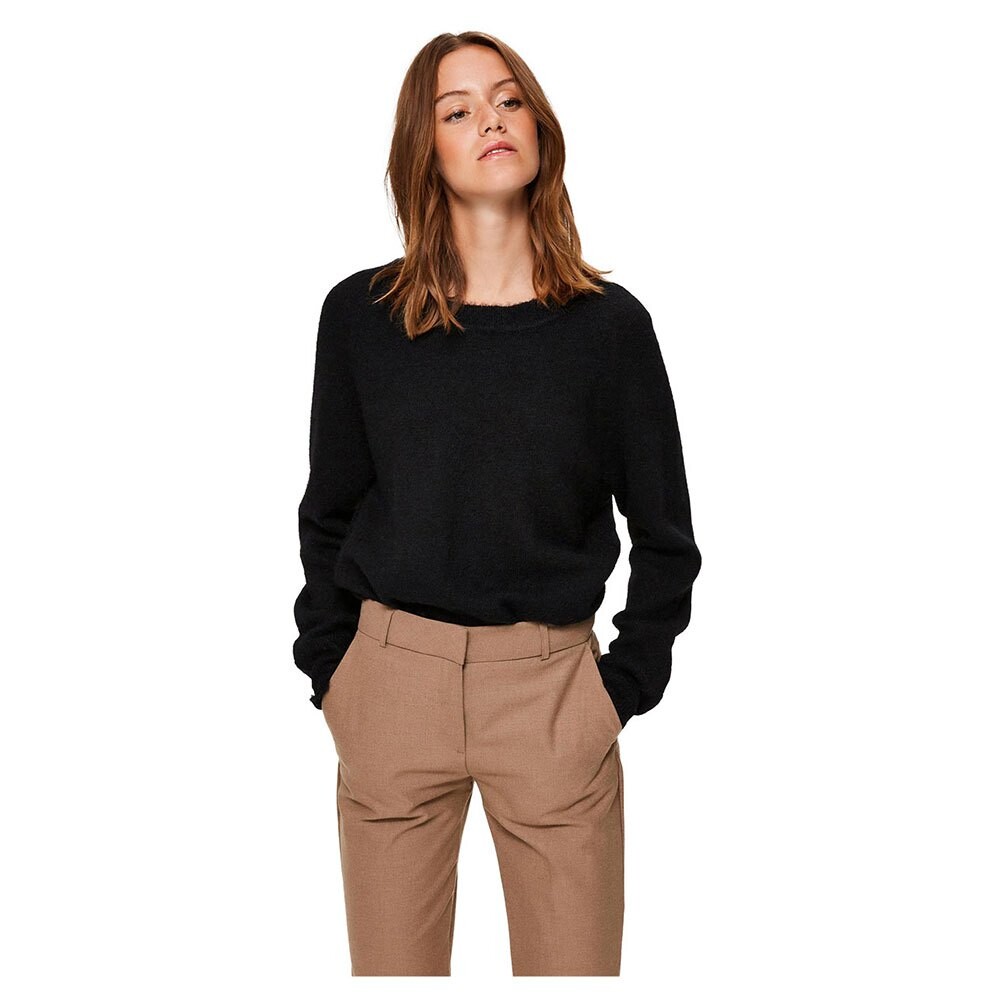 

Свитер Selected Lulu O Neck, черный
