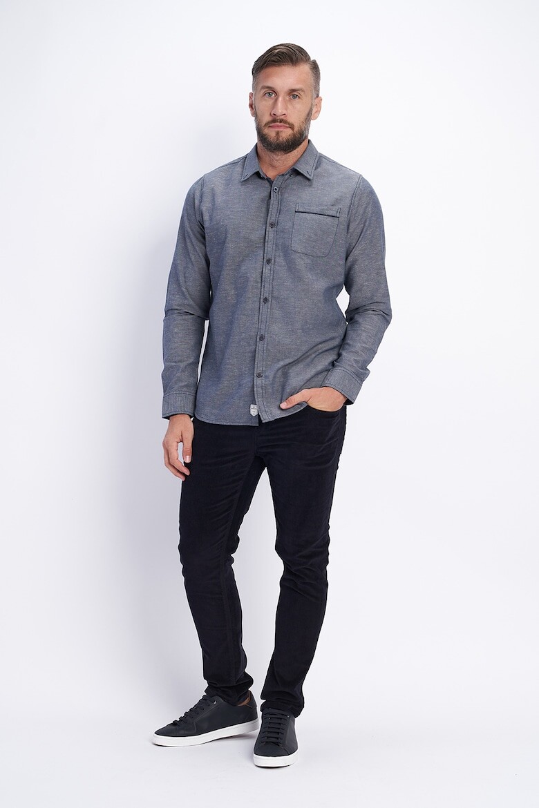 

Хлопковая рубашка с карманом Lee Cooper, индиго