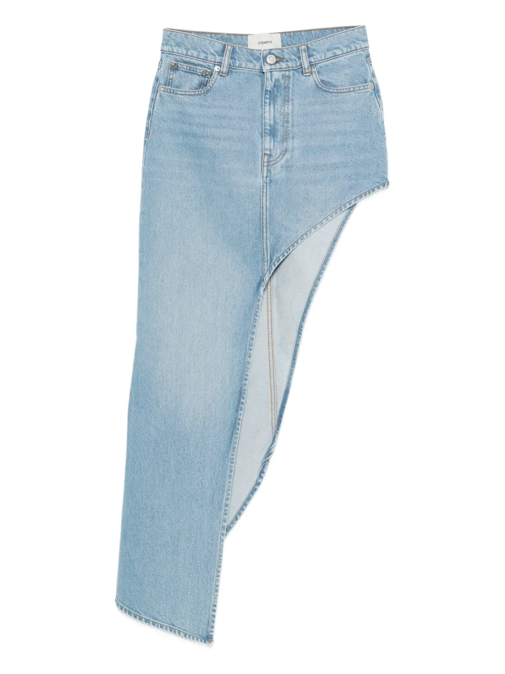 

Юбка с асимметричными вставками Coperni, синий