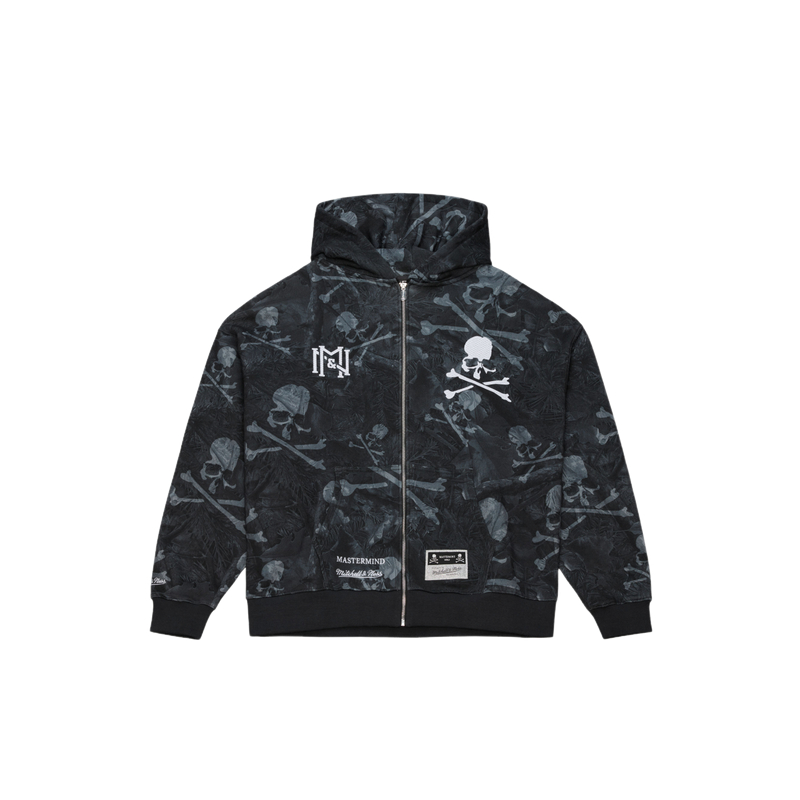 

Куртка Mitchell & Ness x MASTERMIND WORLD, унисекс Mitchell Ness, черный