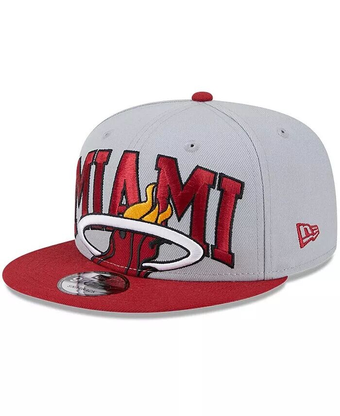 

Мужская серо-красная двухцветная бейсболка Miami Heat Tip-Off Snapback 9FIFTY New Era, серый