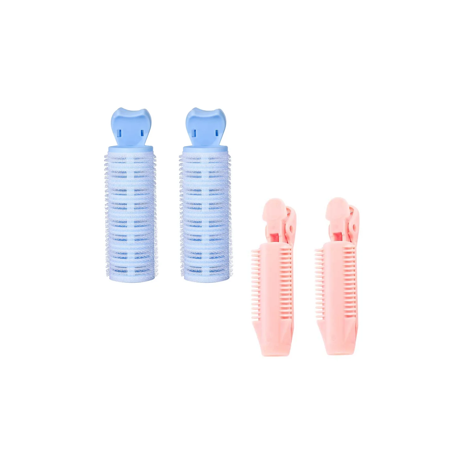 Женские заколки для волос HANYUDIE, 4-Piece Set High Cranial Top Volumizing Clip[синий+розовый]