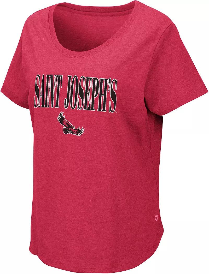 

Женская малиновая футболка Colosseum Saint Joseph's Hawks