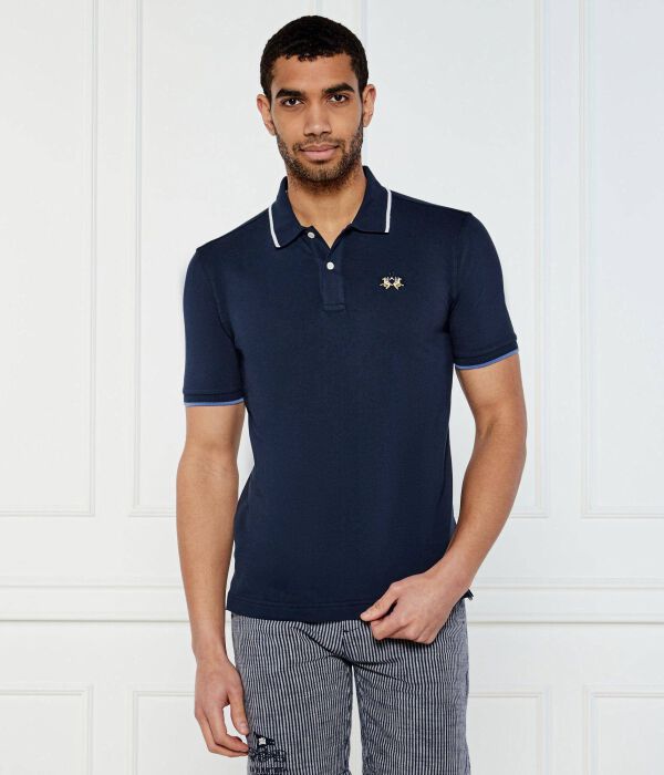 

Рубашка поло Slim fit La Martina, синий