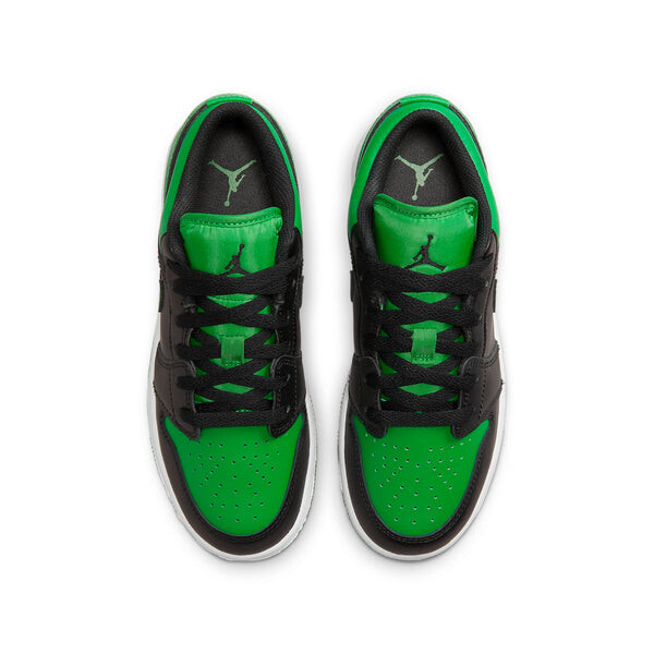 Кроссовки 1 low 'black & lucky green' Air Jordan, черный — фото 4