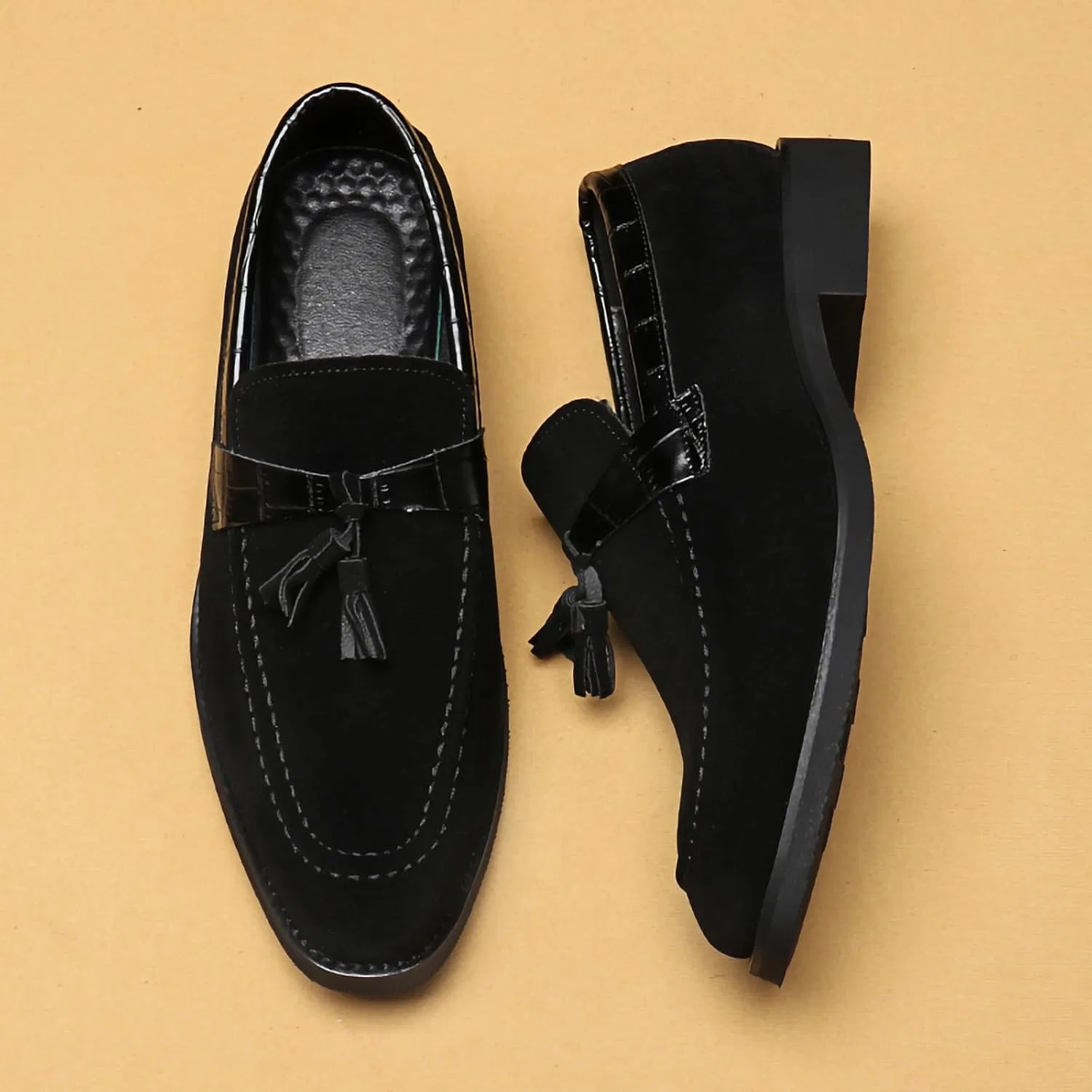 Мокасины кожаные Loafers Black — фото 2