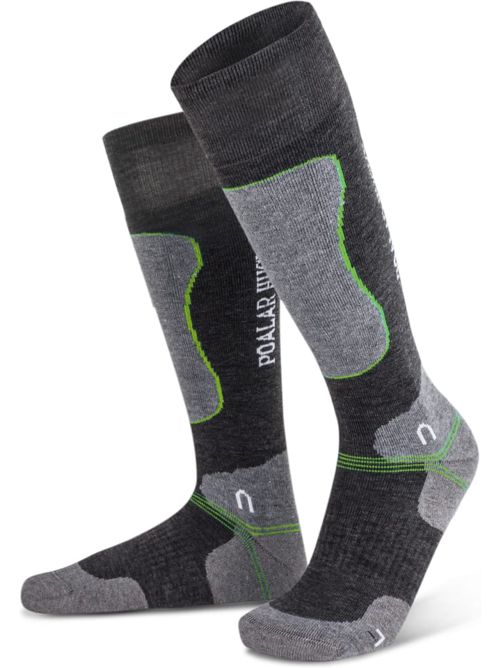 

Polar Husky 2 пары высоких носков зеленого цвета