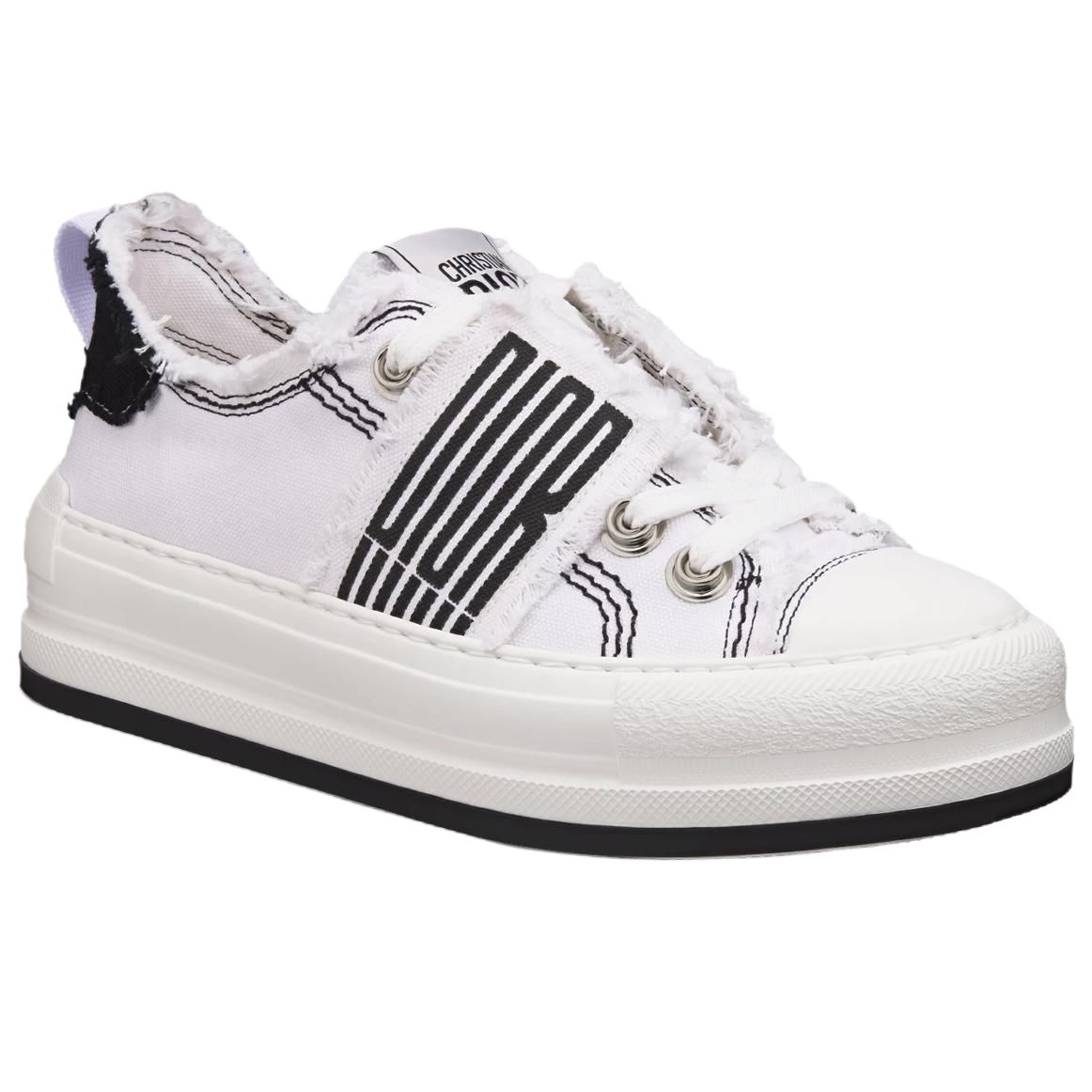DIOR Женские белые кеды Walk'n'Low на низком ходу — фото 4
