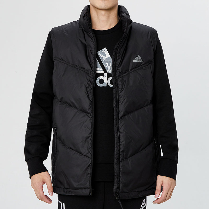 Жилет adidas Down Vest Outdoor Stay Warm Stand Collar Black — фото 3