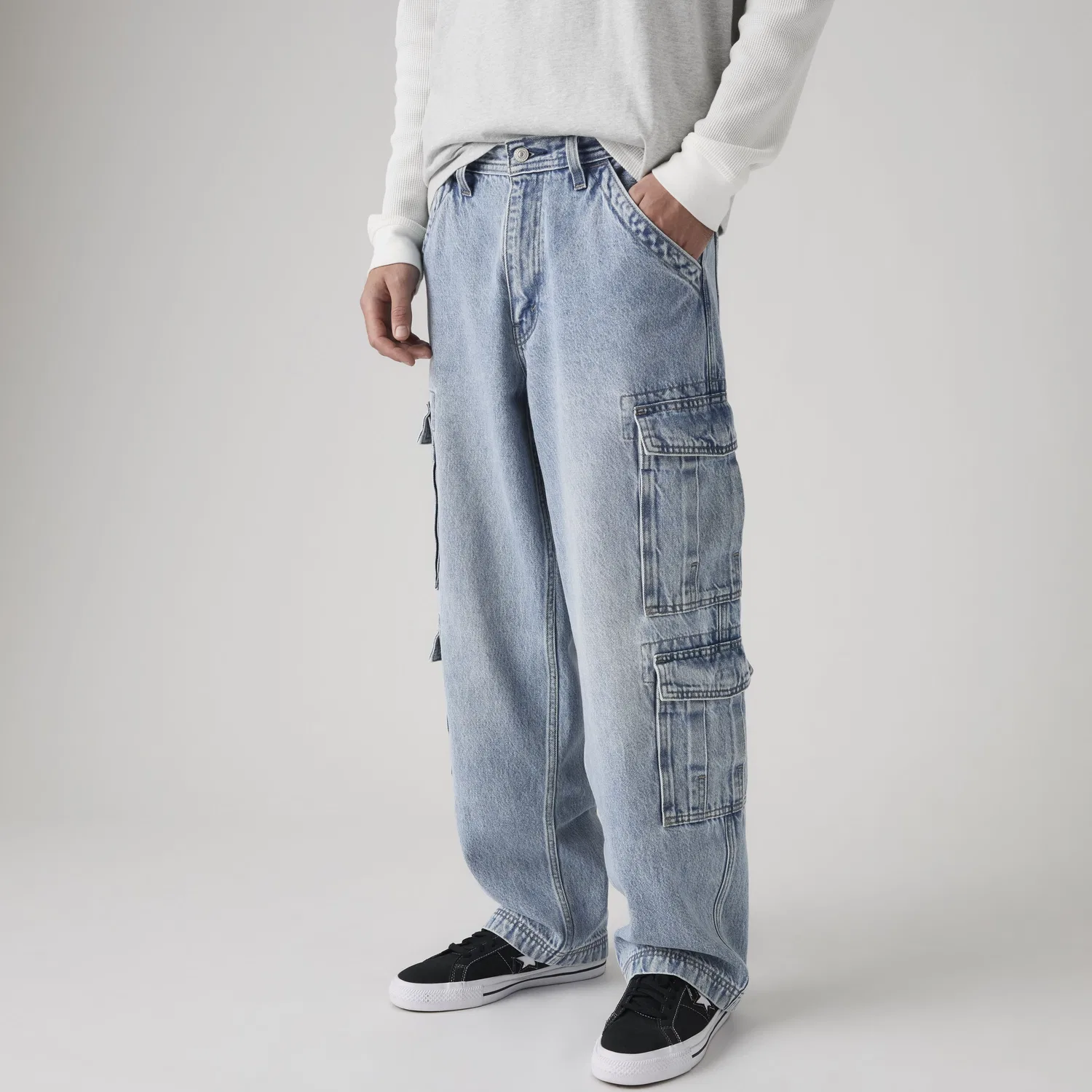 Мужские джинсы-карго свободного кроя 578 Levi's, Light Wash — фото 2