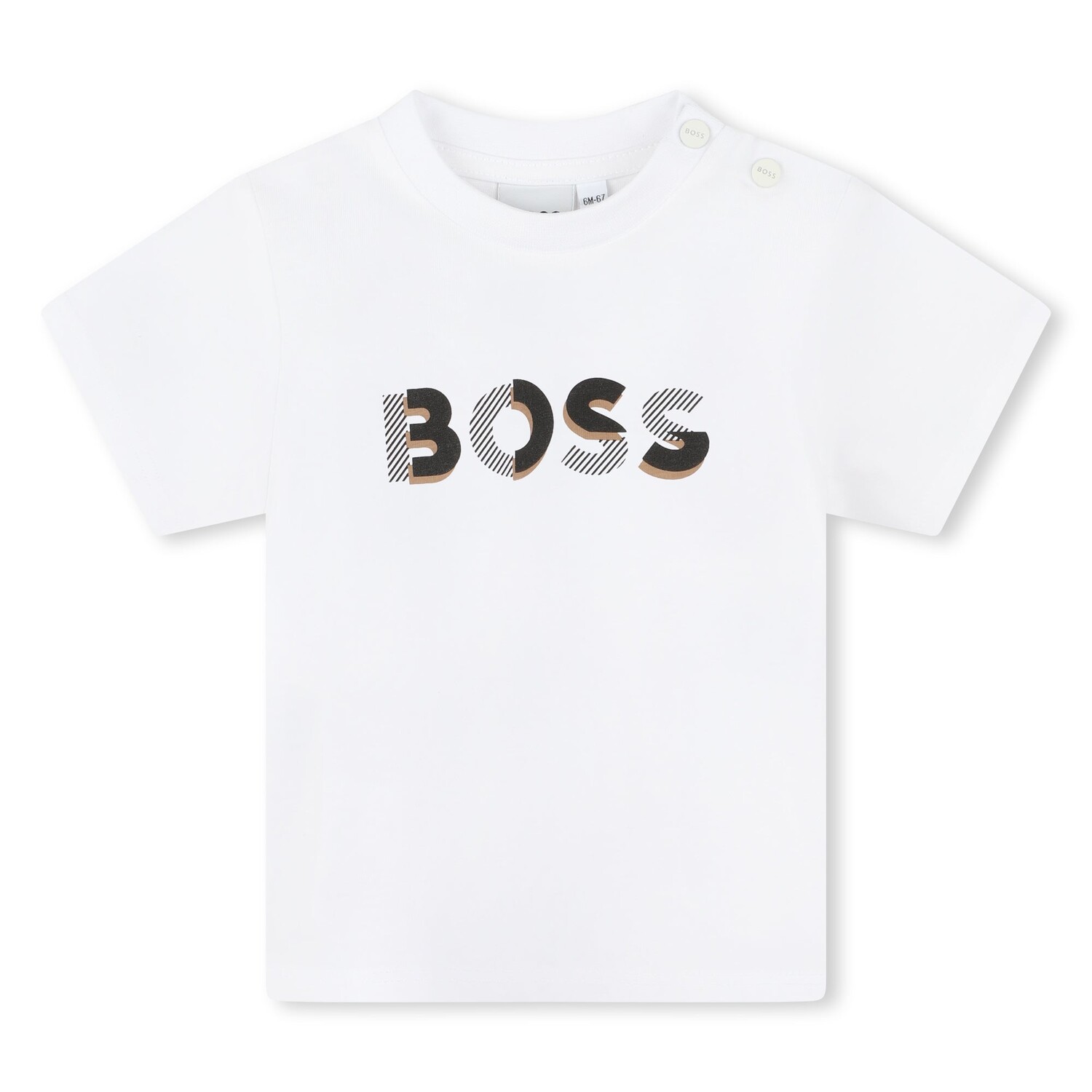 

Белая футболка с логотипом BOSS, белый
