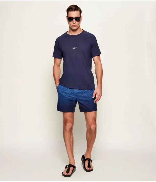 Футболка медсестры slim fit Boss, темно-синий — фото 2