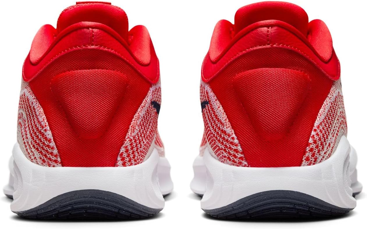 Мужские кроссовки Nike G.T. Hustle Academy с шнуровкой, белый/красный — фото 3