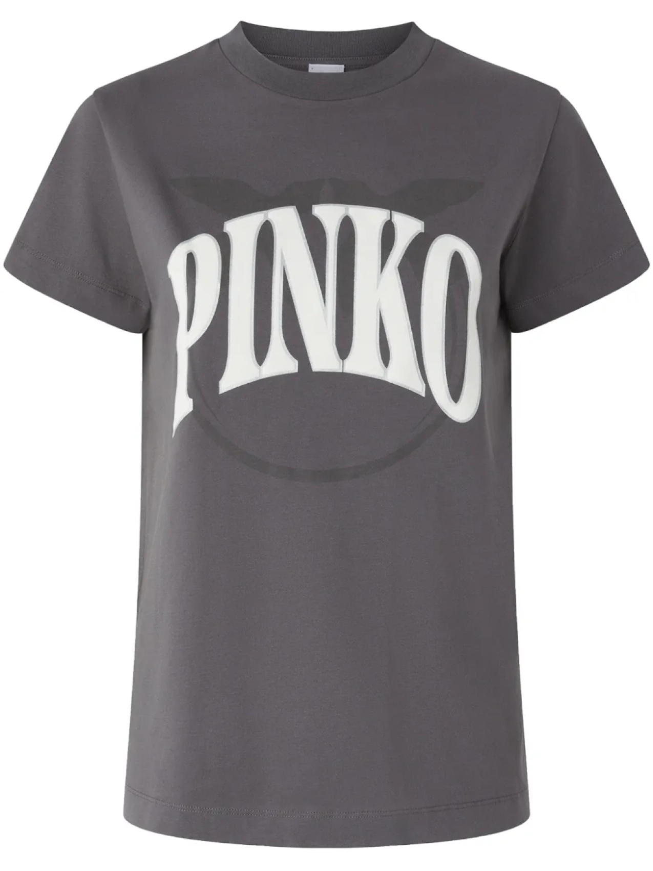 

Футболка с логотипом PINKO и птицами, серый