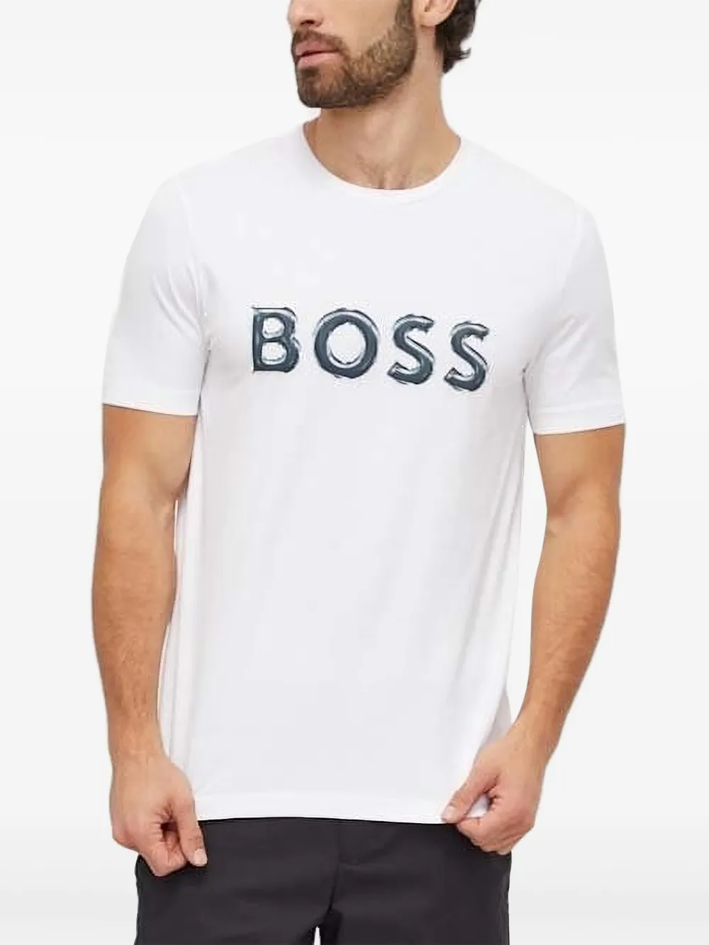 

Футболка с логотипом BOSS, белый