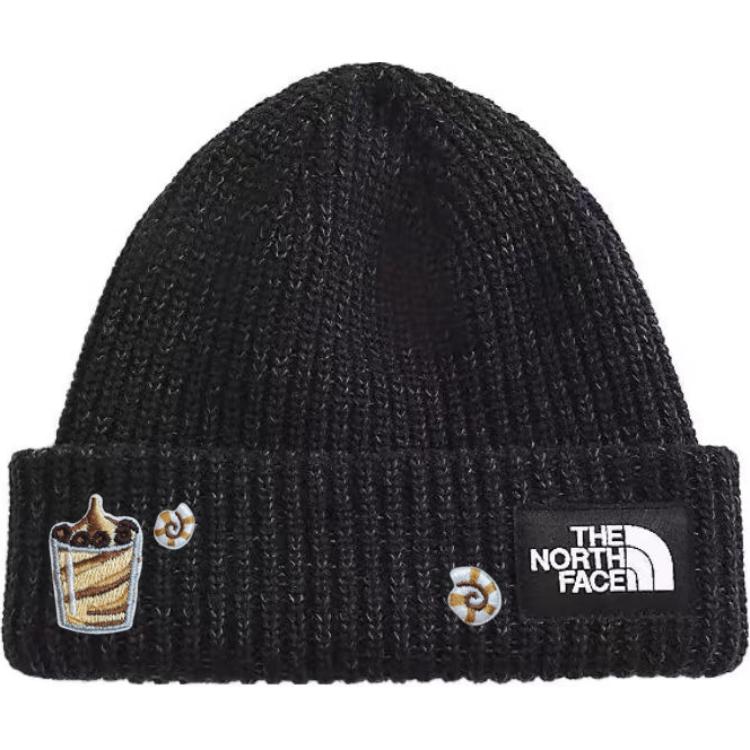 

THE NORTH FACE Полиэстеровая шапка унисекс черная, One Size Black Logo