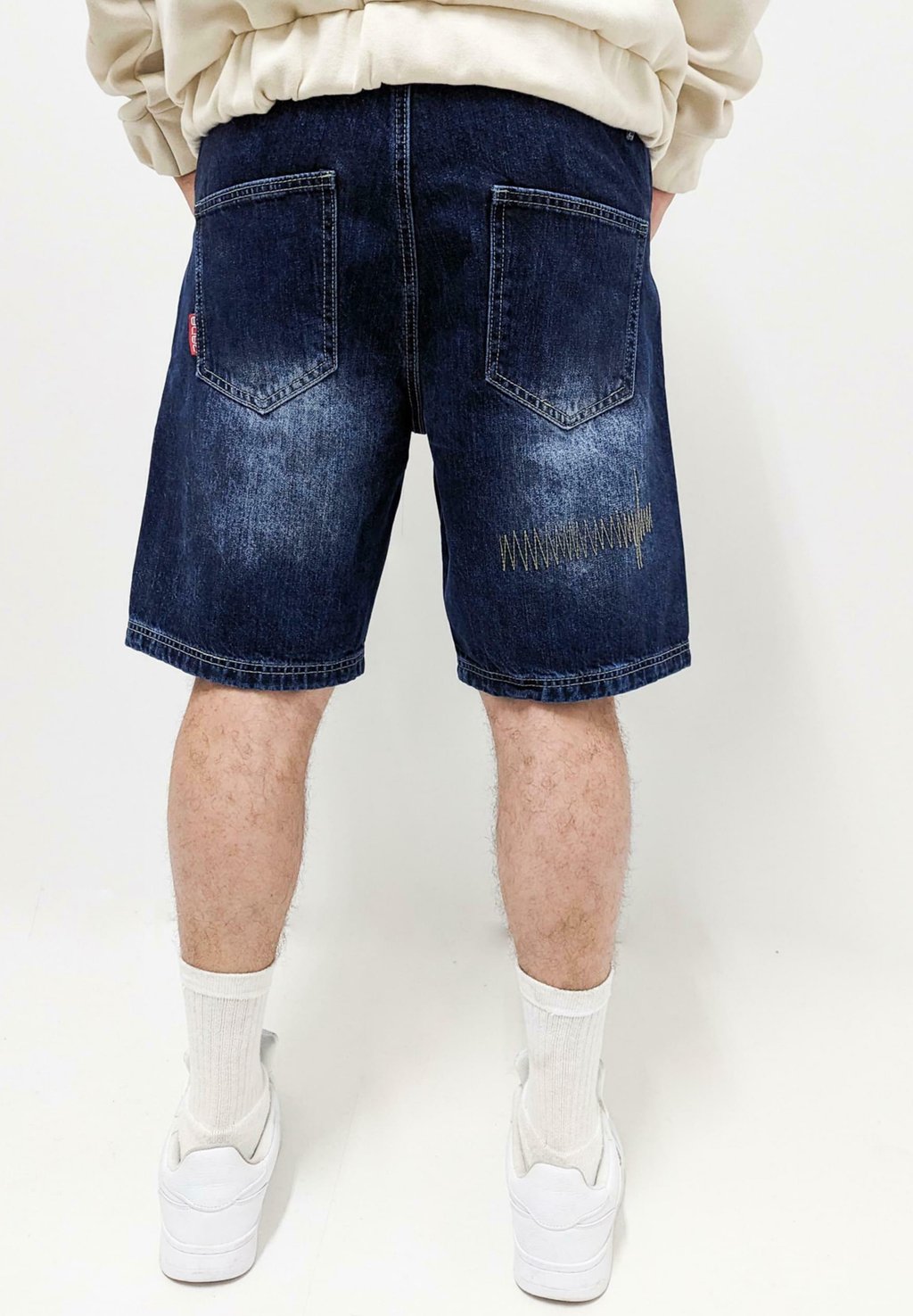 

Джинсовые шорты SUPREME GOTH LETTERS BAGGY DADA, синий