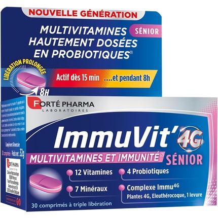 

Forte Pharma Immuvit 4g Senior Vitality and Immunity Пищевая добавка Forté Pharma
