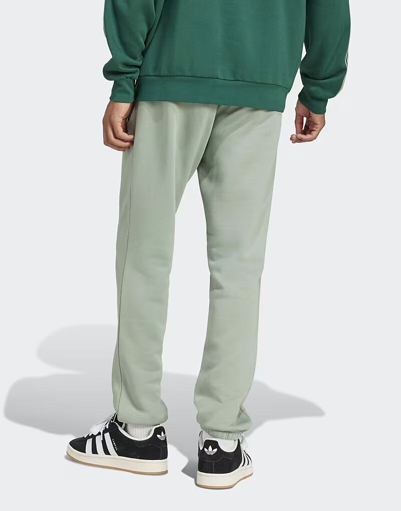 

Брюки Adidas Originals Trefoil Essentials серебристо-зелёного цвета