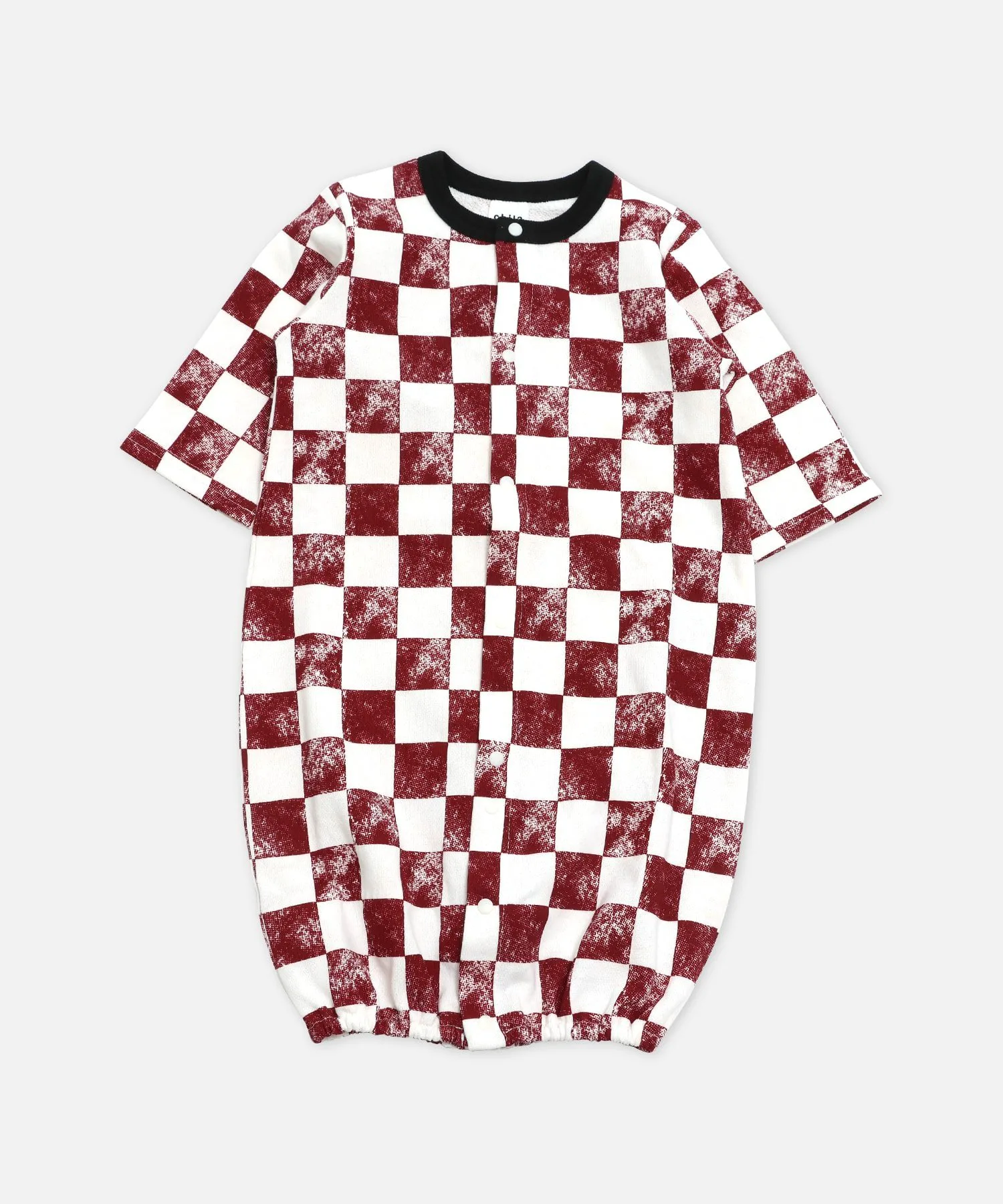 Комбинезон Флис с принтом по всей поверхности, двусторонний. Chil2, B Flag Check / Wine Red