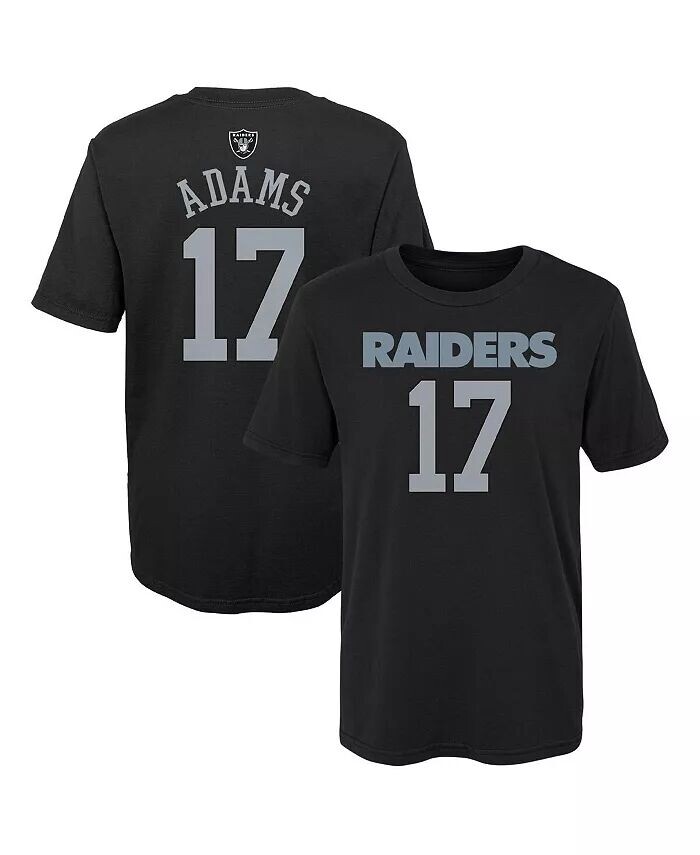 

Черная футболка с именем и номером игрока Little Boys and Girls Davante Adams Las Vegas Raiders Mainliner Outerstuff