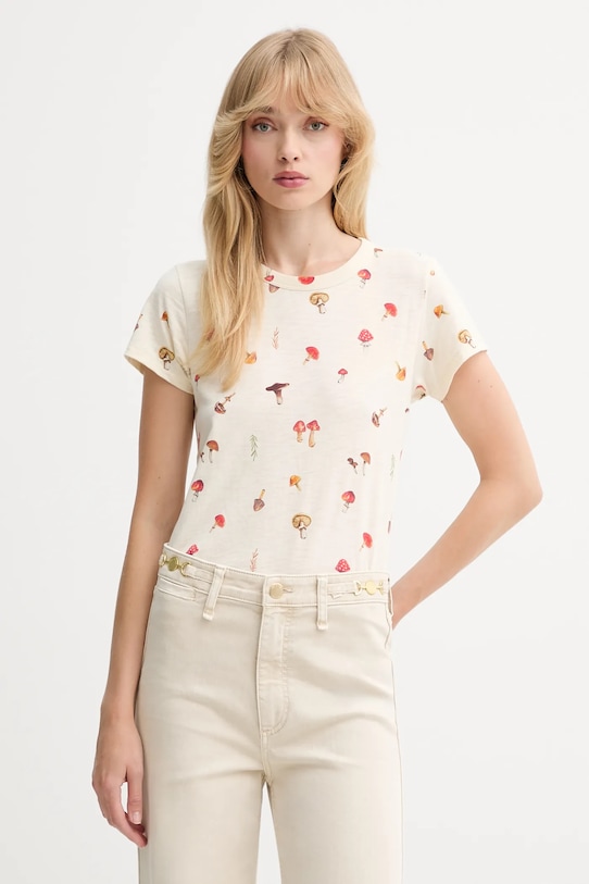 

Футболка из хлопка Rag & Bone, бежевый
