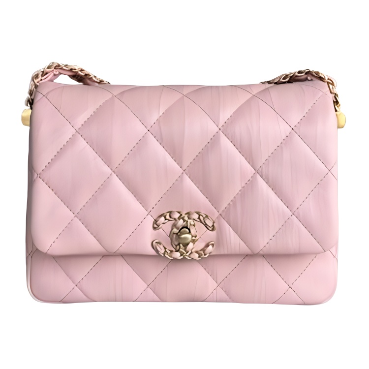 CHANEL Сумка из коровьей кожи тофу хобо через плечо кроссбоди женская светло-розовая — фото 2