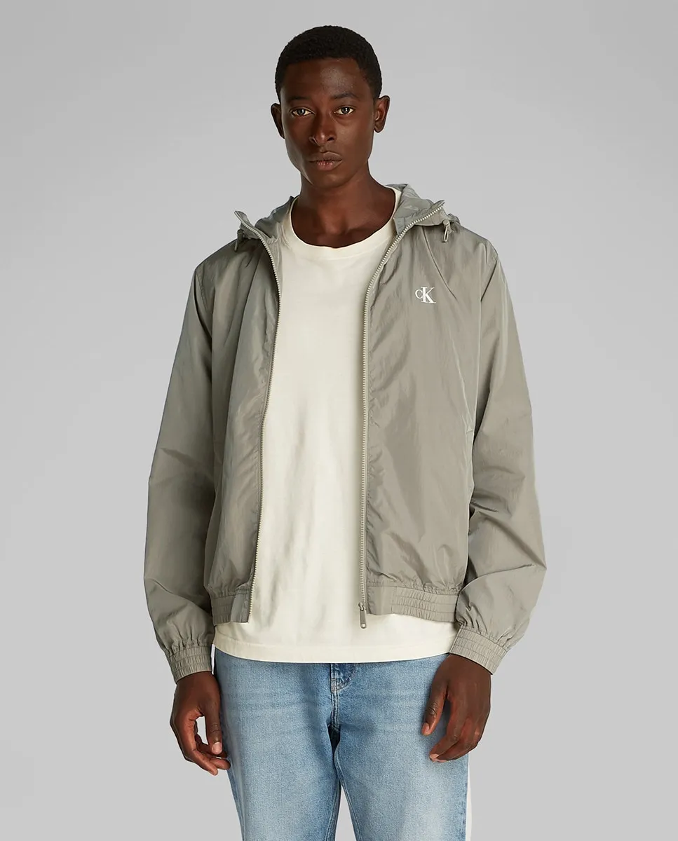 

Мужская ветровка с капюшоном Calvin Klein Jeans, темно-зеленый