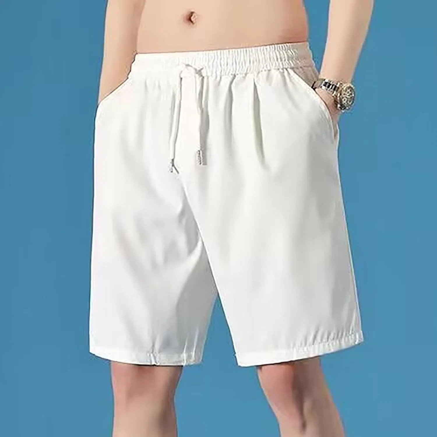 Шорты Active Cotton Blend, Generic, белый — фото 2