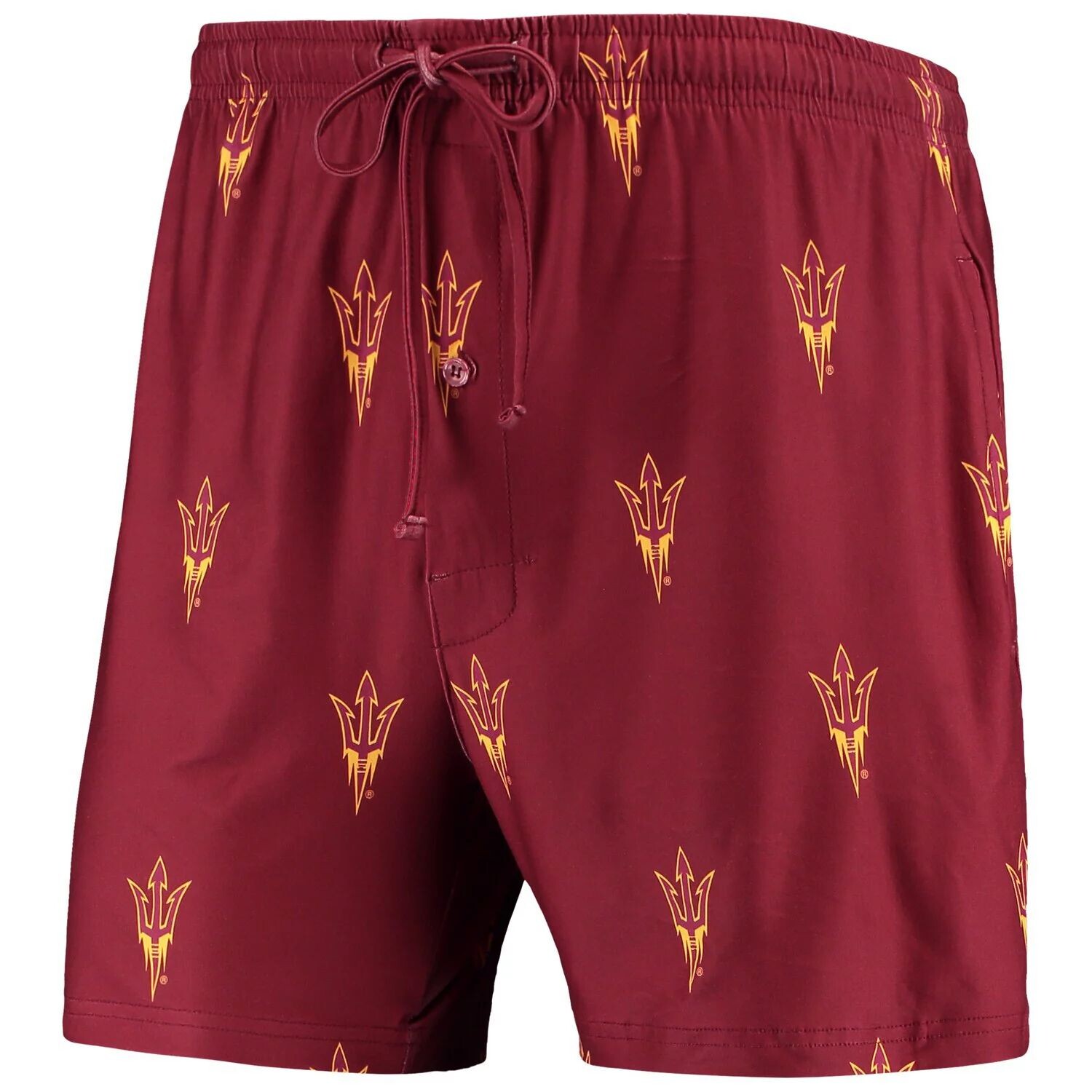

Мужские шорты Concepts Sport Maroon Arizona State Sun Devils Flagship с принтом Jam Shorts