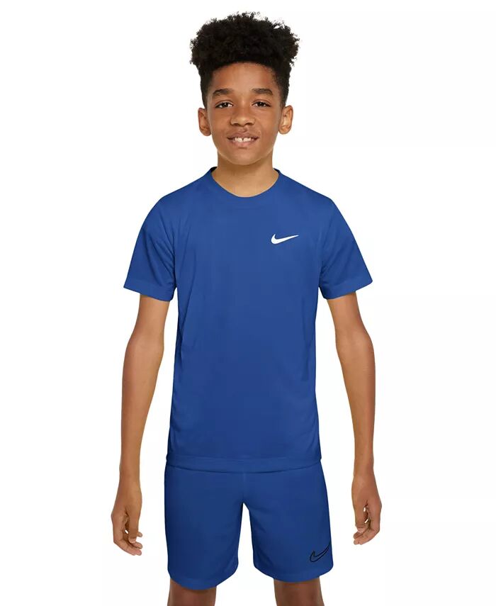 

Футболка Big Kids Legend Dri-FIT с графическим логотипом Nike, синий