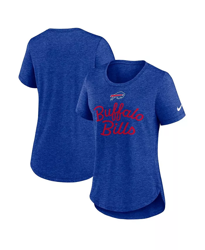 

Женская футболка Royal Buffalo Bills Script Tri-Blend Nike