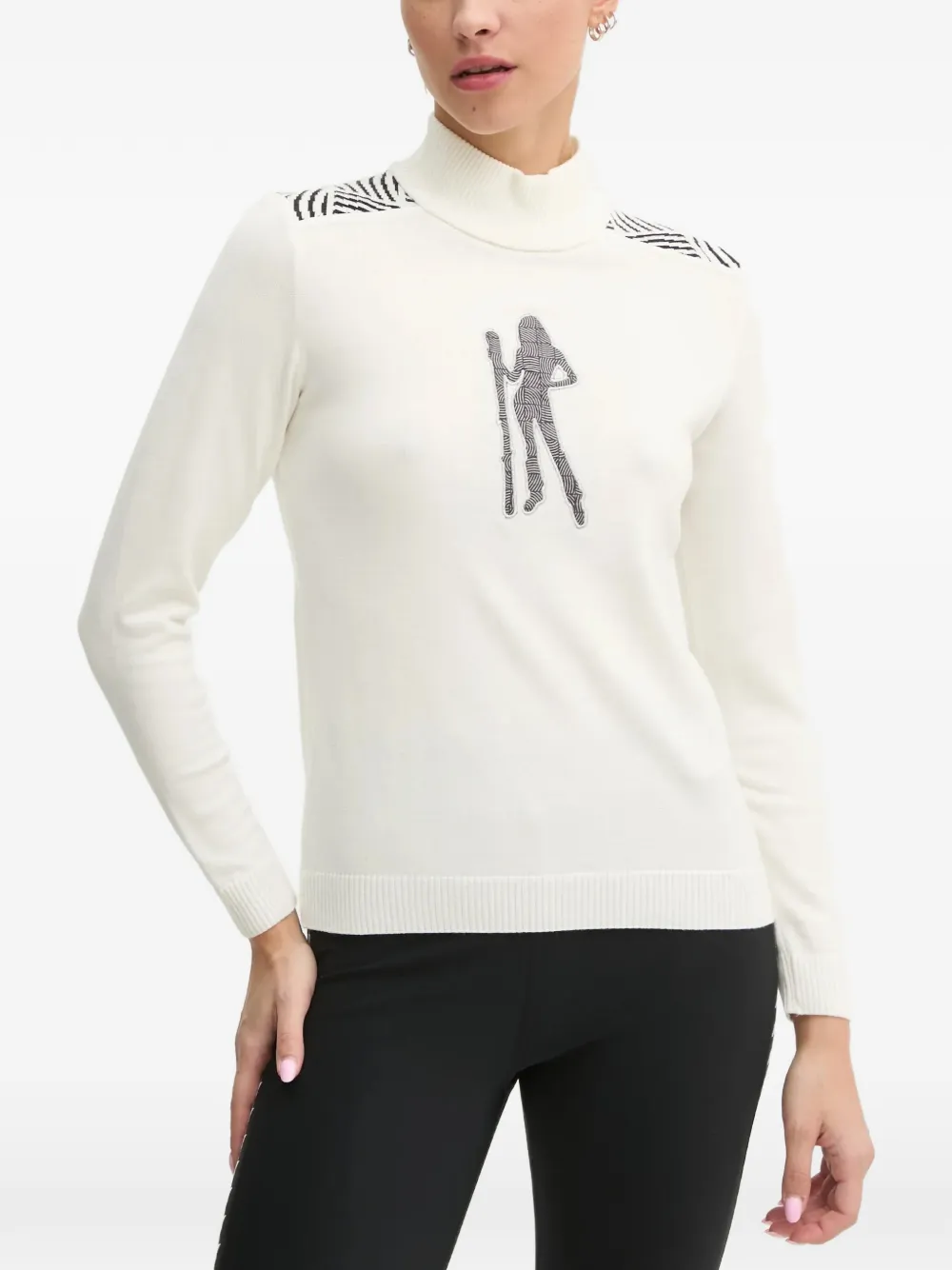 

Узорчатый свитер с рисунком Newland, бежевый