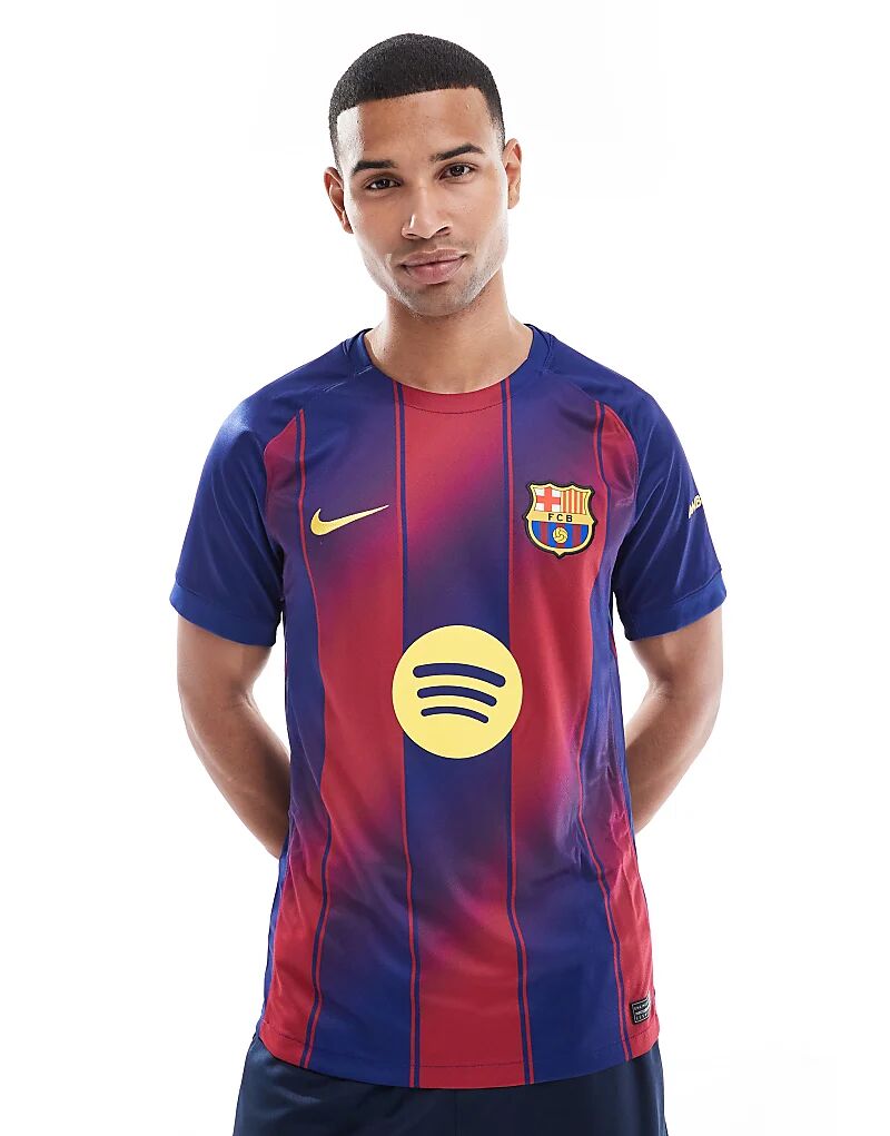 

Домашняя футболка Nike Football Barcelona 2025/26 Dri-FIT красного и синего цветов