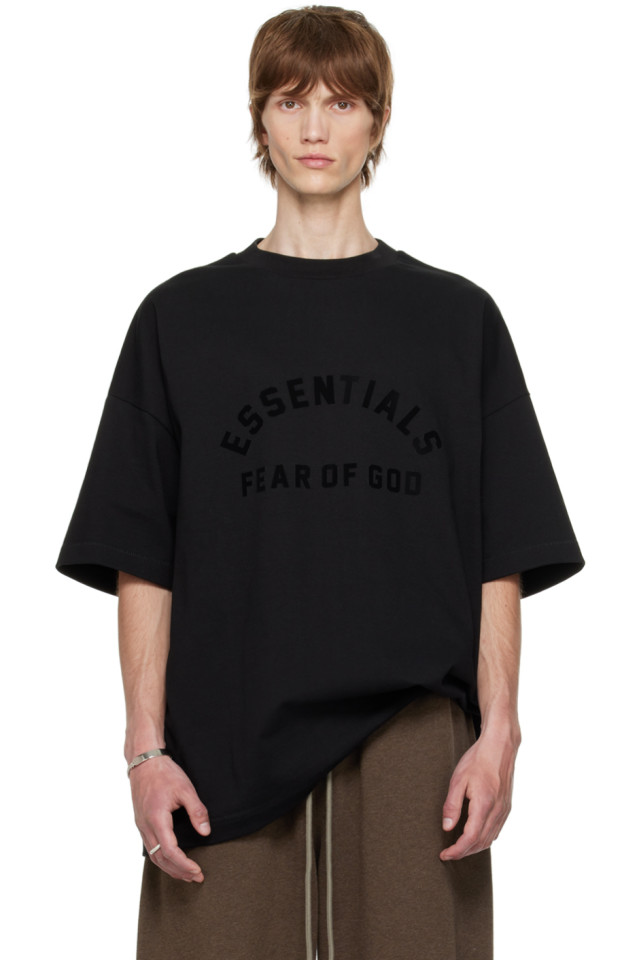 

Футболка с бондингом Fear Of God Essentials, черный