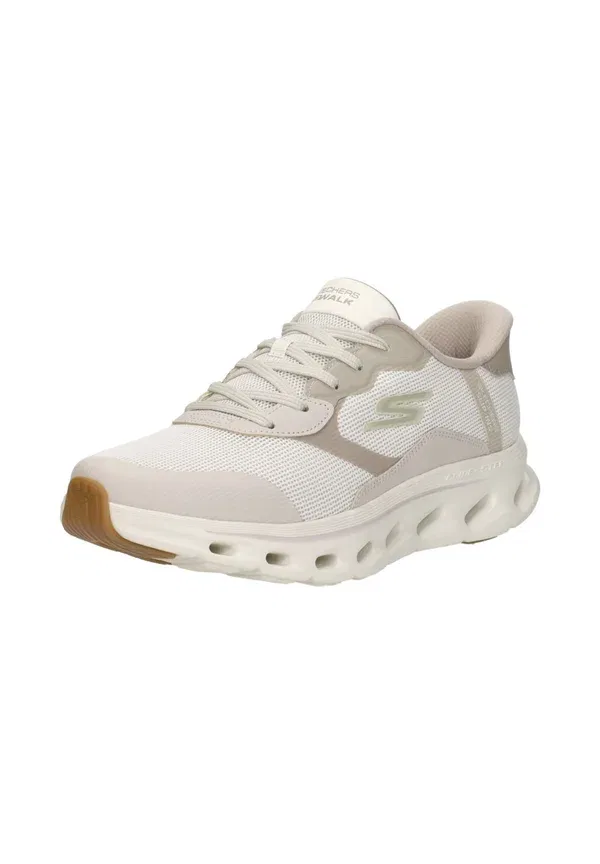 Кроссовки Slip ins go walk glide trainers Skechers, бежево-белый — фото 2