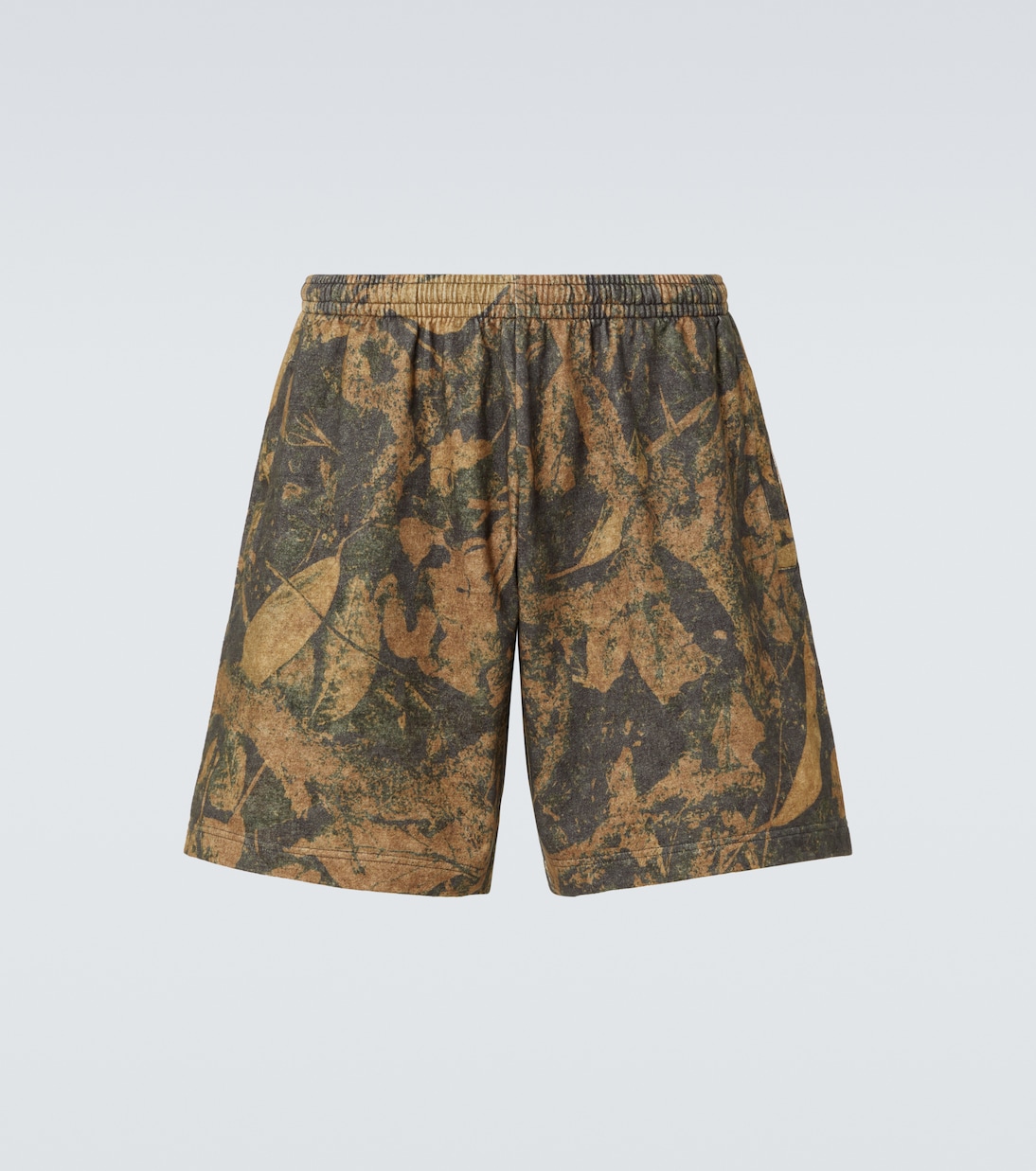 

Камуфляжные шорты из хлопкового флиса Acne Studios, Mud Brown Camo