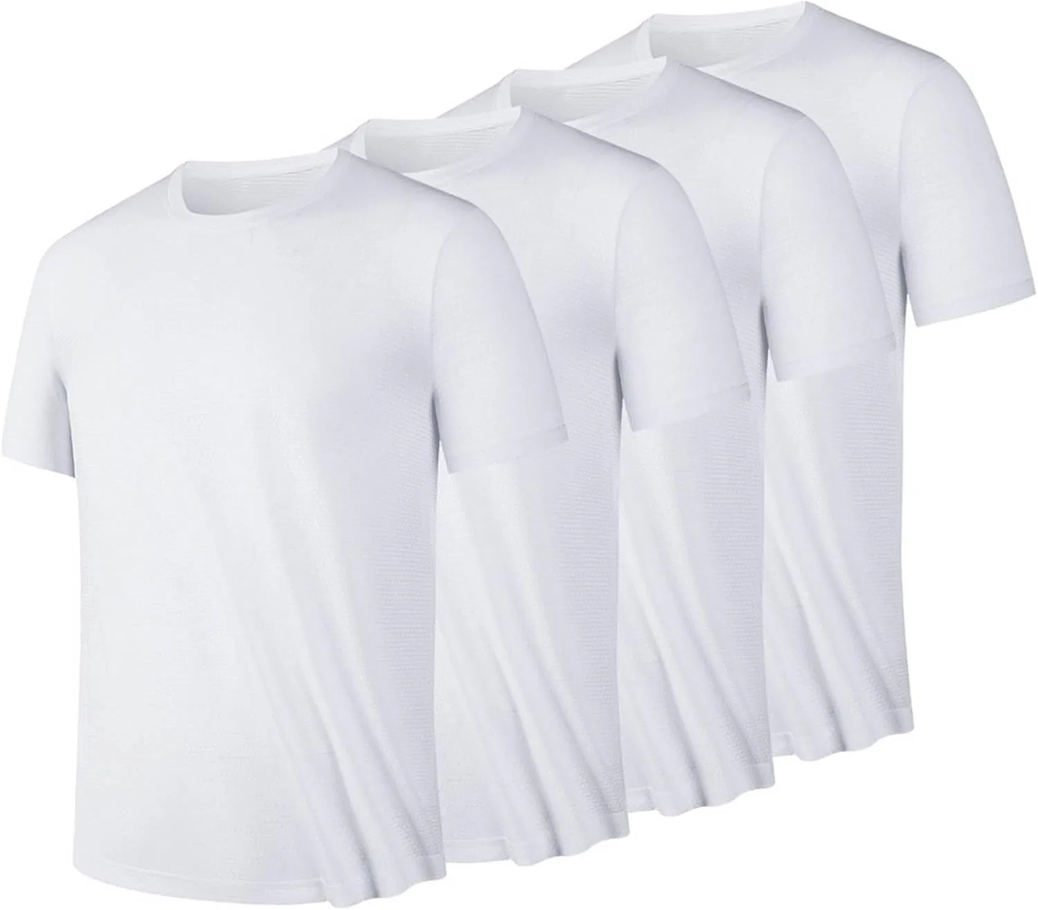 Футболки мужские спортивные, 4 шт., Quick Dry, белый