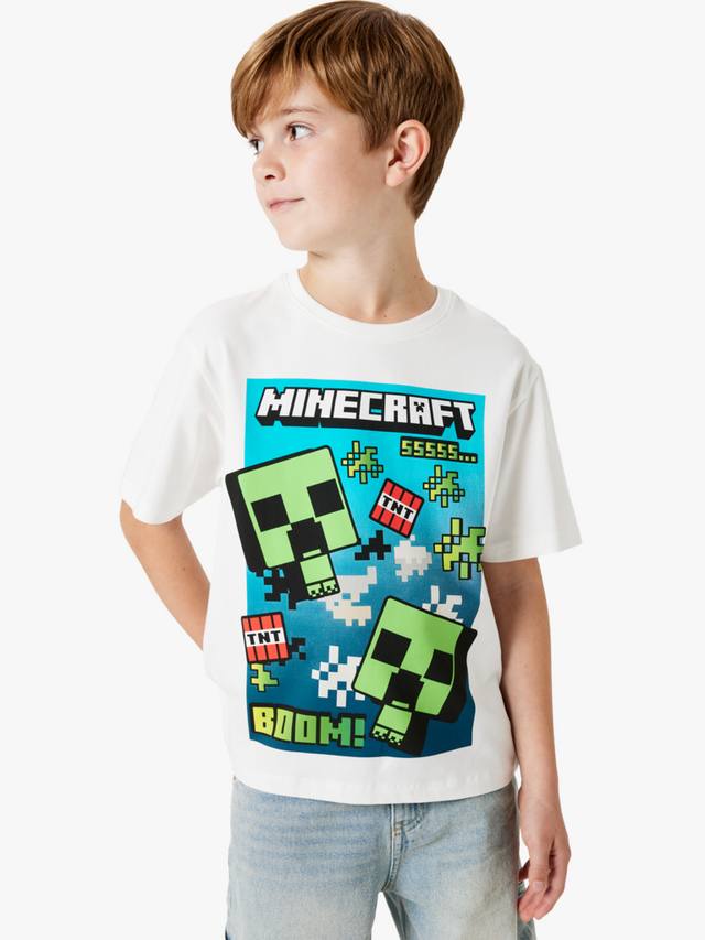 

Детская футболка Minecraft NAME IT, White