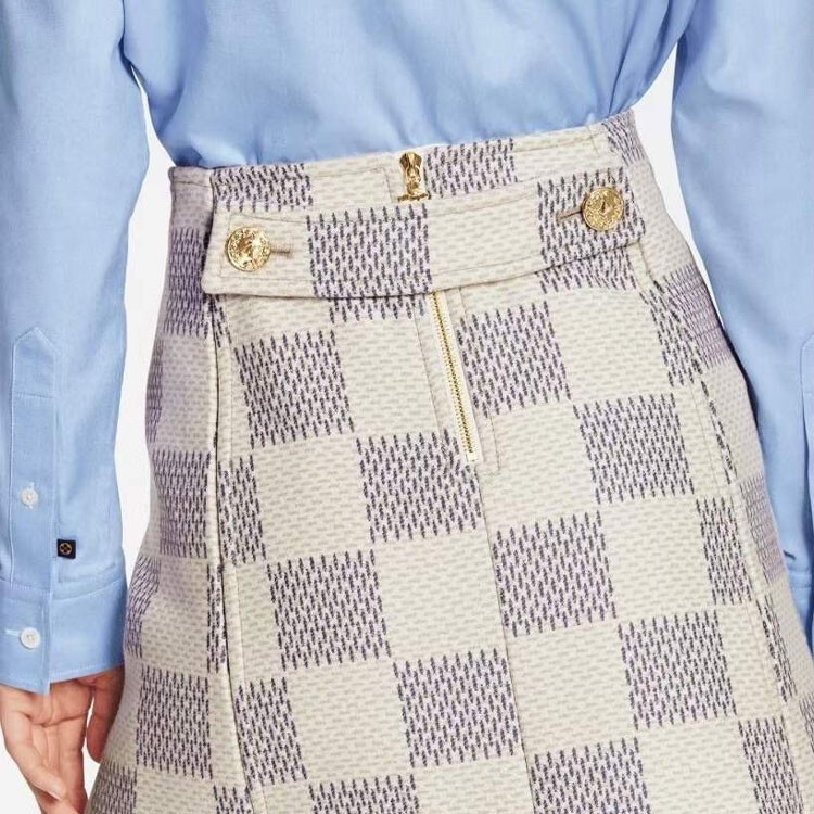 Юбка женская Louis Vuitton повседневная, белый — фото 3