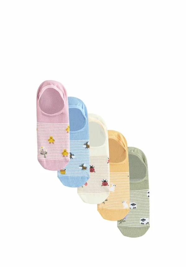 Невидимые носки для тренировок (5 пар) Next, Spring Conversational Print