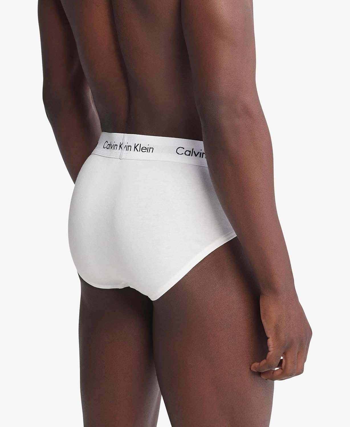 Комплект из 3 мужских трусов-брифов Calvin Klein из хлопка и эластичного материала, 3 White — фото 3