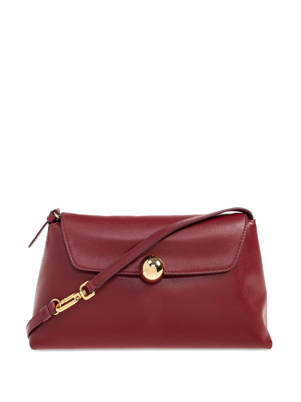 

Кожаная сумка-тоут с клапаном Furla, красный