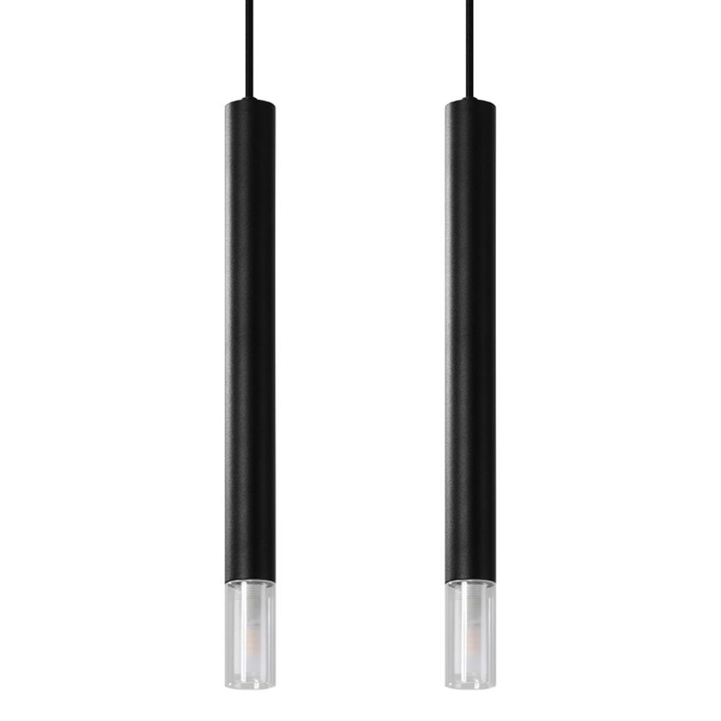 

Подвесной светильник WEZYR 2 черный 2xG9 12Вт сталь, стекло 120х6х30см Sollux Lighting