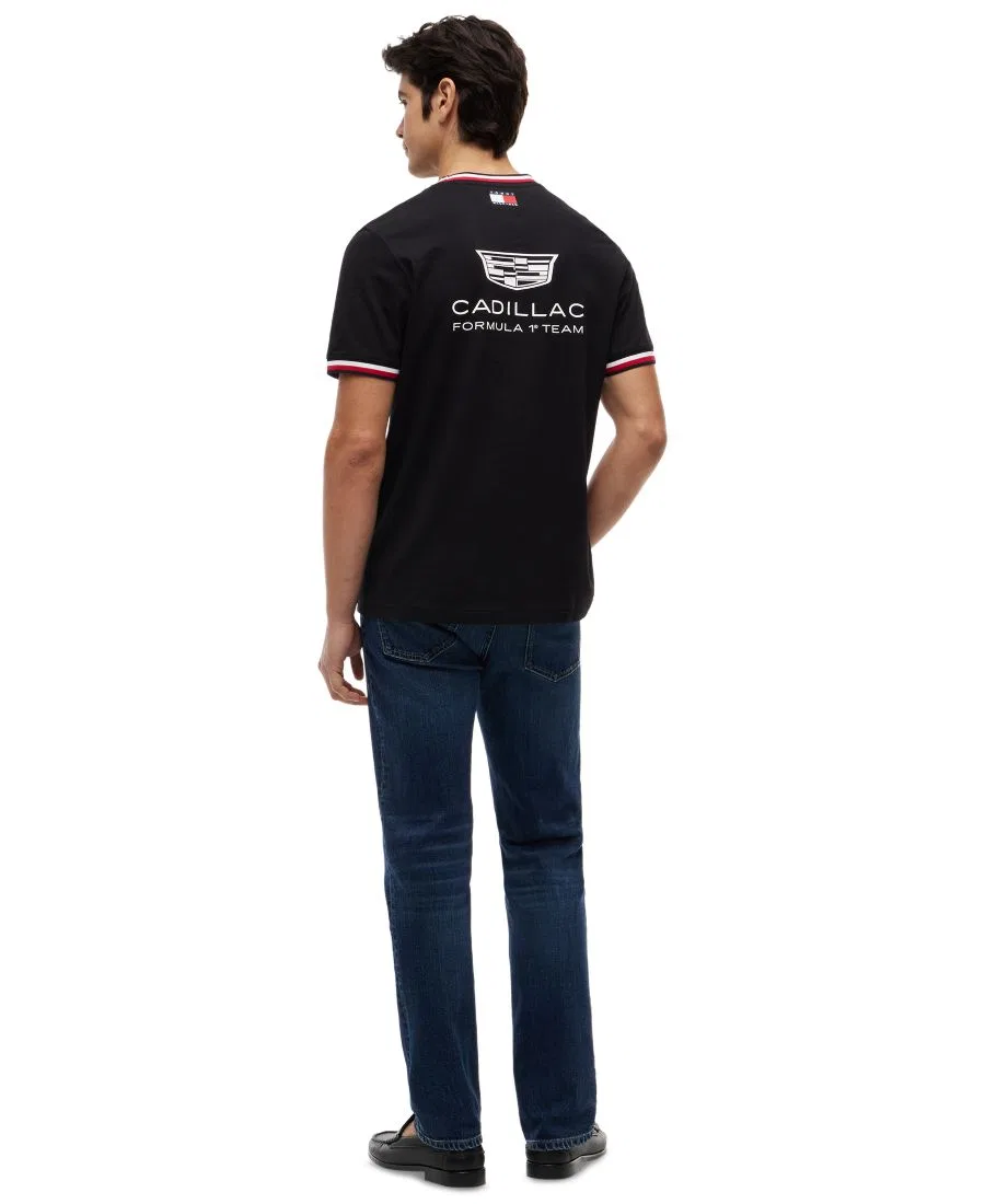 Мужская реплика футболки с коротким рукавом Cadillac F1 Tommy Hilfiger, Black — фото 4