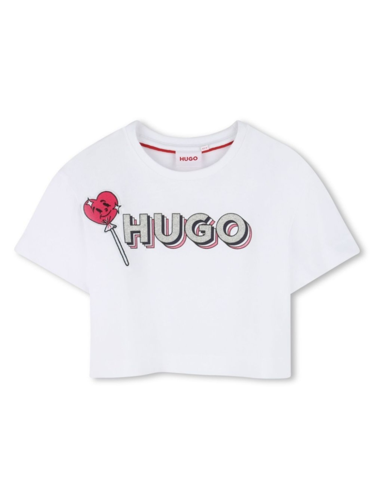 

HUGO KIDS футболка с логотипом, белый