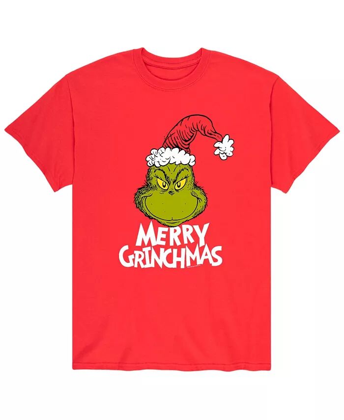 

Мужская футболка Dr. Seuss The Grinch Merry Grinchmas AIRWAVES, красный