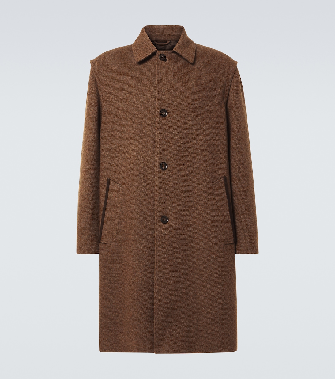 

Савиль шерстяное пальто Loro Piana, Leaf Melange