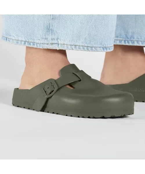 Унисекс сабо Birkenstock Boston EVA Хаки — фото 3