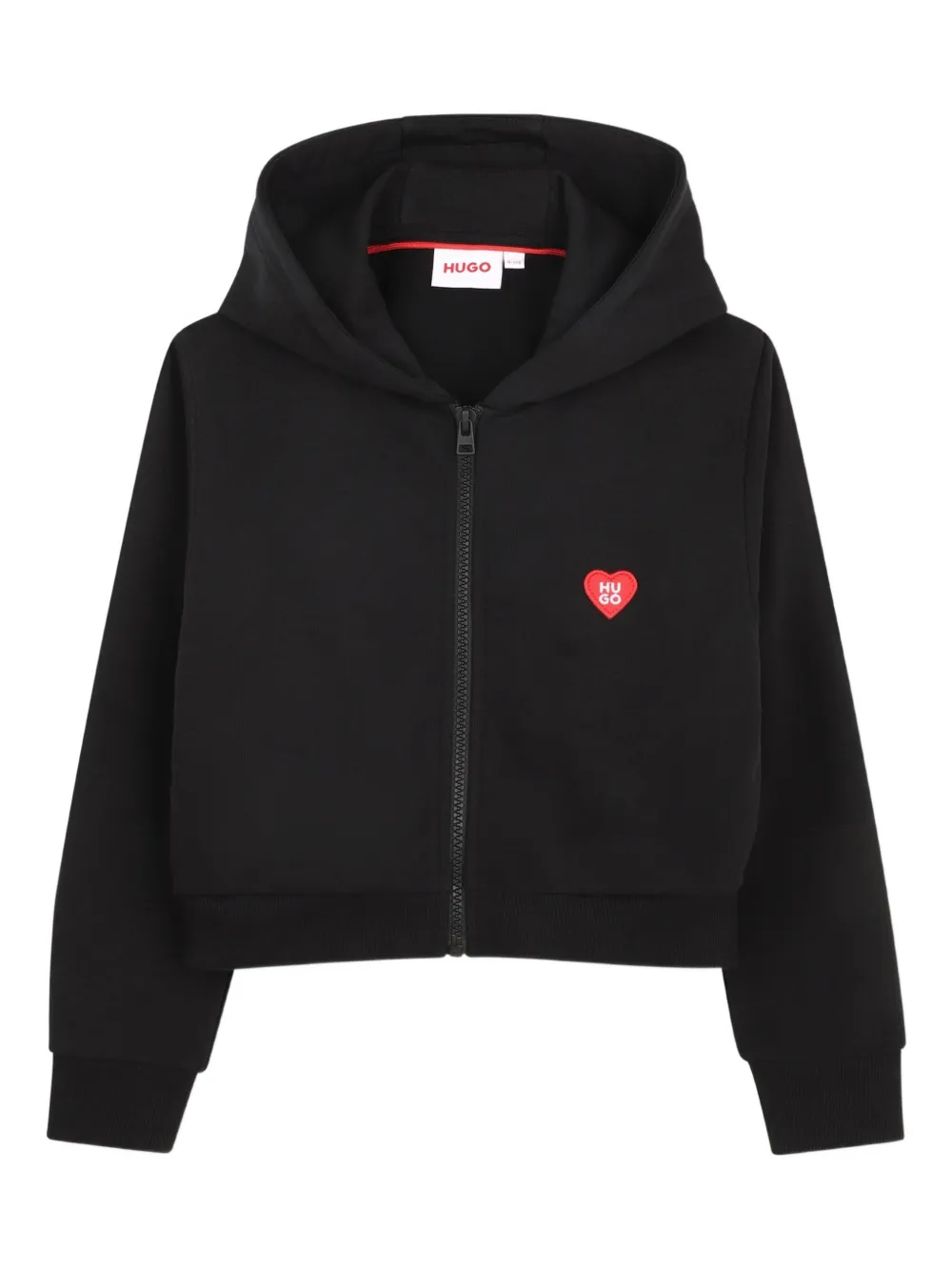 

Худи с узором Hugo Kids, черный